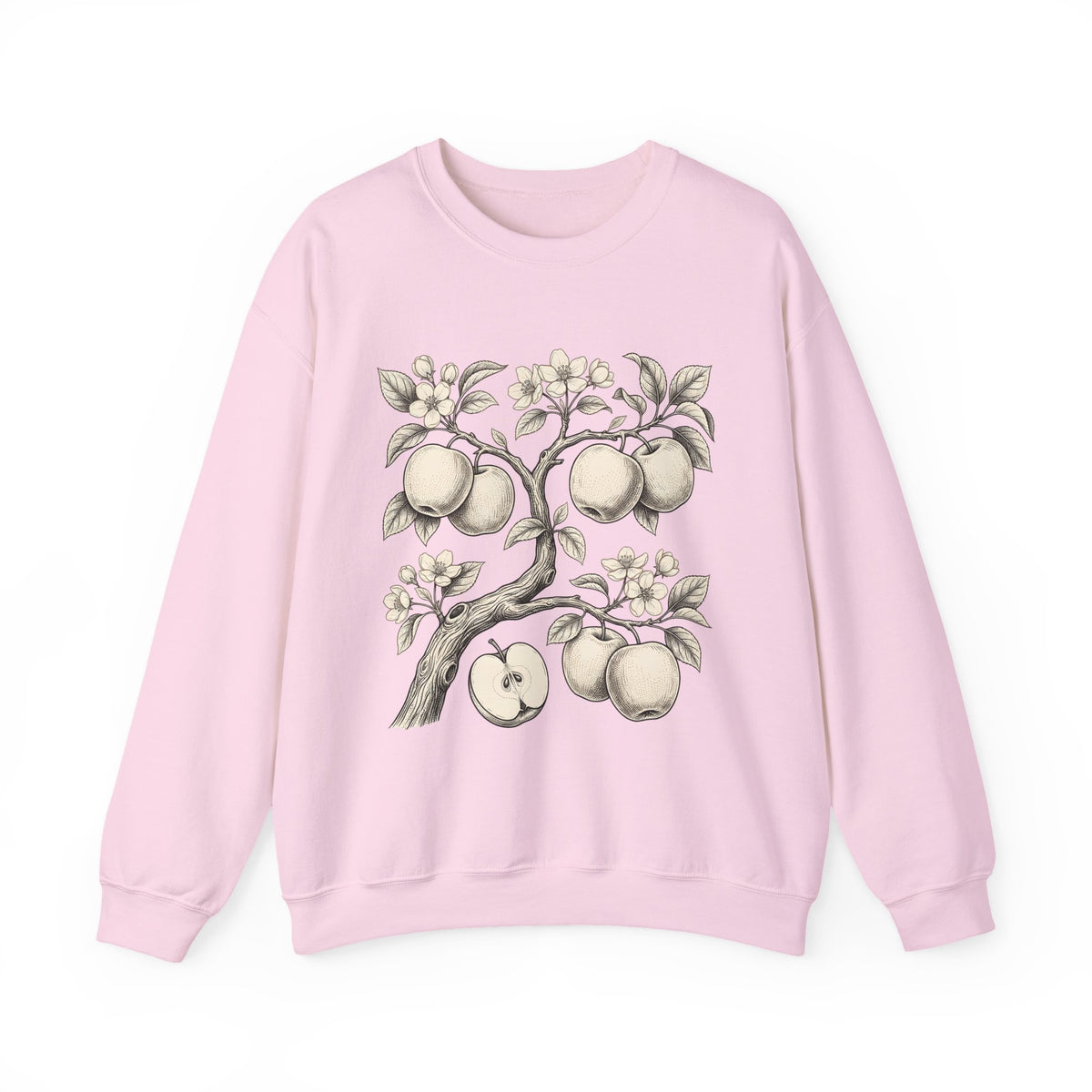 Apple Tree Sweatshirt Cottagecore Nature Gift Women Botanical Sweatshirt Apple Sweatshirt Rustic Fan Floral Sweatshirt Environmental Graphic Vintage Blossom