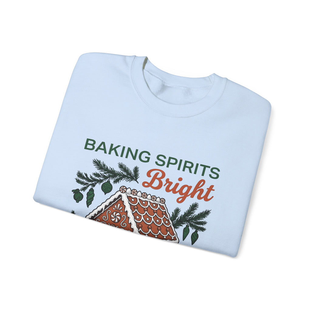 Gingerbread Cabin Sweatshirt Christmas Dessert Gift Women Cartoon Sweatshirt Gingerbread House Sweatshirt Xmas Fan Ginger Cartoon Sweatshirt Pastry Graphic