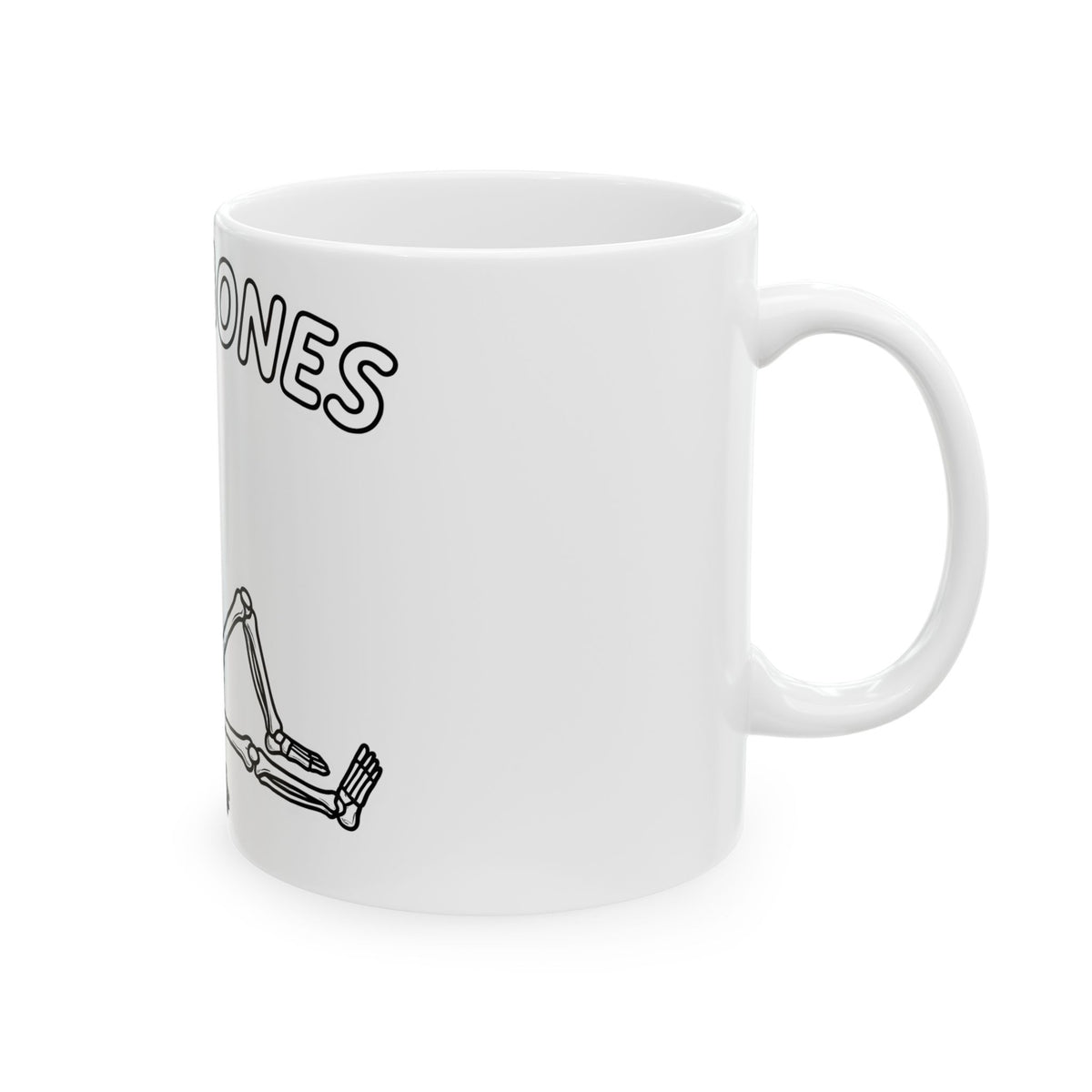 Skeleton Graphic Mug Funny Halloween Gift Women Cartoon Mug Skull Mug Humor Fan Spooky Graphic Design Retro Bones Mug