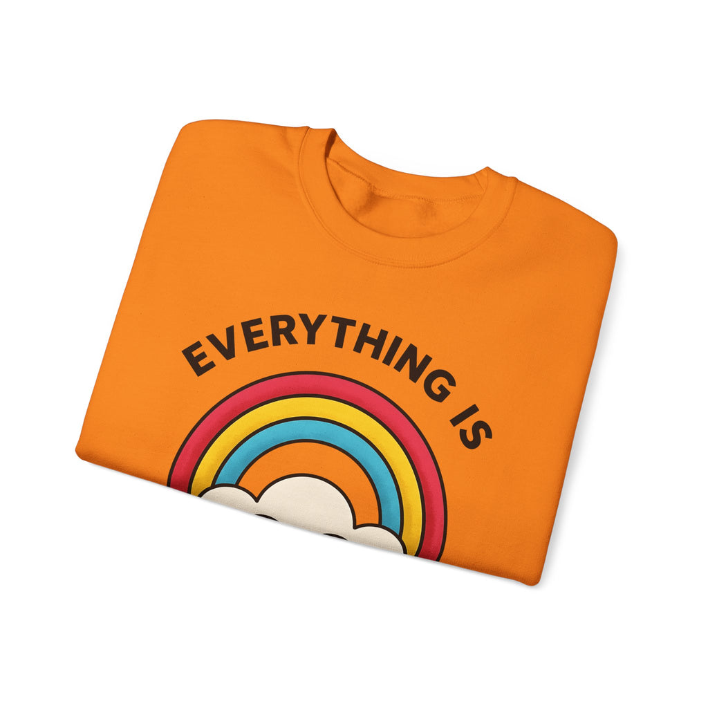 Rainbow Cloud Sweatshirt Funny Sarcasm Gift Women Bold Graphic Sweatshirt Colorful Sweatshirt Humor Fan Graphic Design Sarcastic Graphic Retro Humor Sweatshirt