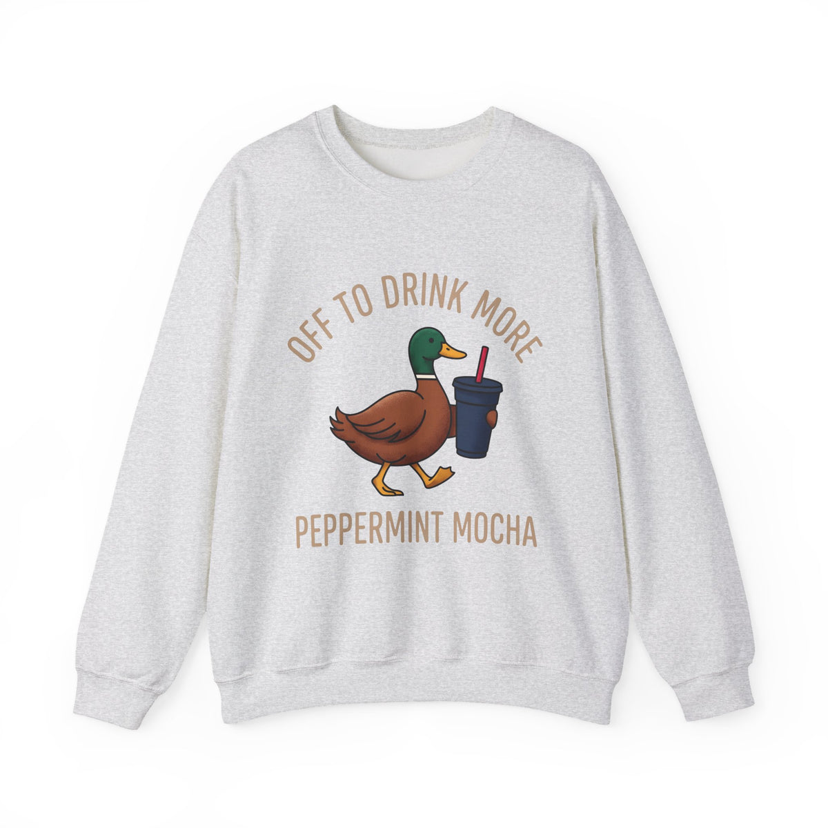 Duck Coffee Glass Sweatshirt Christmas Beverage Gift Women Doodle Sweatshirt Coffee Sweatshirt Sweatshirt Xmas Fan Coffee Cup Sweatshirt Drink Graphic Old School