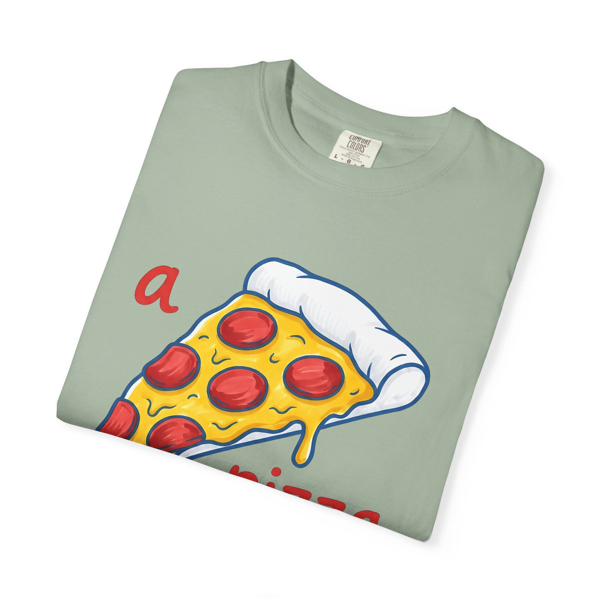 Pizza Piece T-Shirt Funny Cuisine Gift Women Comic T-Shirt Pizza Slice T-Shirt Humor Fan Cartoon T-Shirt Food Graphic Sketch Salami T-Shirt