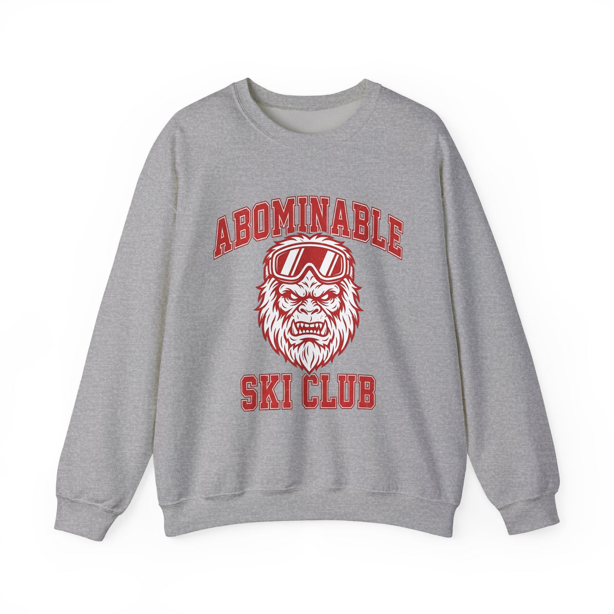 Abominable Snowman Face Sweatshirt Christmas Cold Gift Women Strong Sweatshirt Yeti Sweatshirt Xmas Fan Vintage Sweatshirt Frosty Graphic Antique Snow Goggles