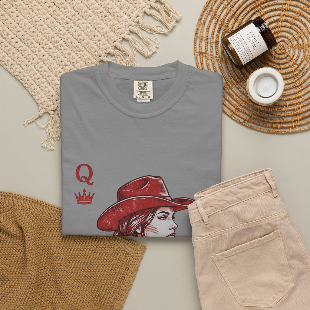 Cowgirl Face T-Shirt Cowgirl Country Gift Women Retro T-Shirt Cowgirl T-Shirt Rodeo Fan Vintage T-Shirt Country Graphic Sketch Tiara T-Shirt