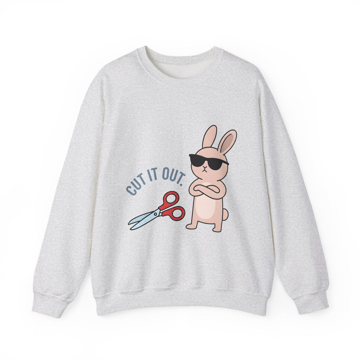 Bunny Sunglasses Sweatshirt Teacher Humor Gift Women Cartoon Sweatshirt Rabbit Shades Sweatshirt Educator Enthusiast Comic Sweatshirt Funny Graphic Minimalist
