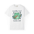 Amphibian Teacher T-Shirt Teachers Gag Gift Women Line Art T-Shirt Frog Teacher T-Shirt Educator Enthusiast Illustration Graphic Drawing