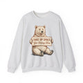 Bear Bear Animal Gift Vintage Grizzly Bear Fan Ursine Wildlife Hand Drawn Sign Sweatshirt