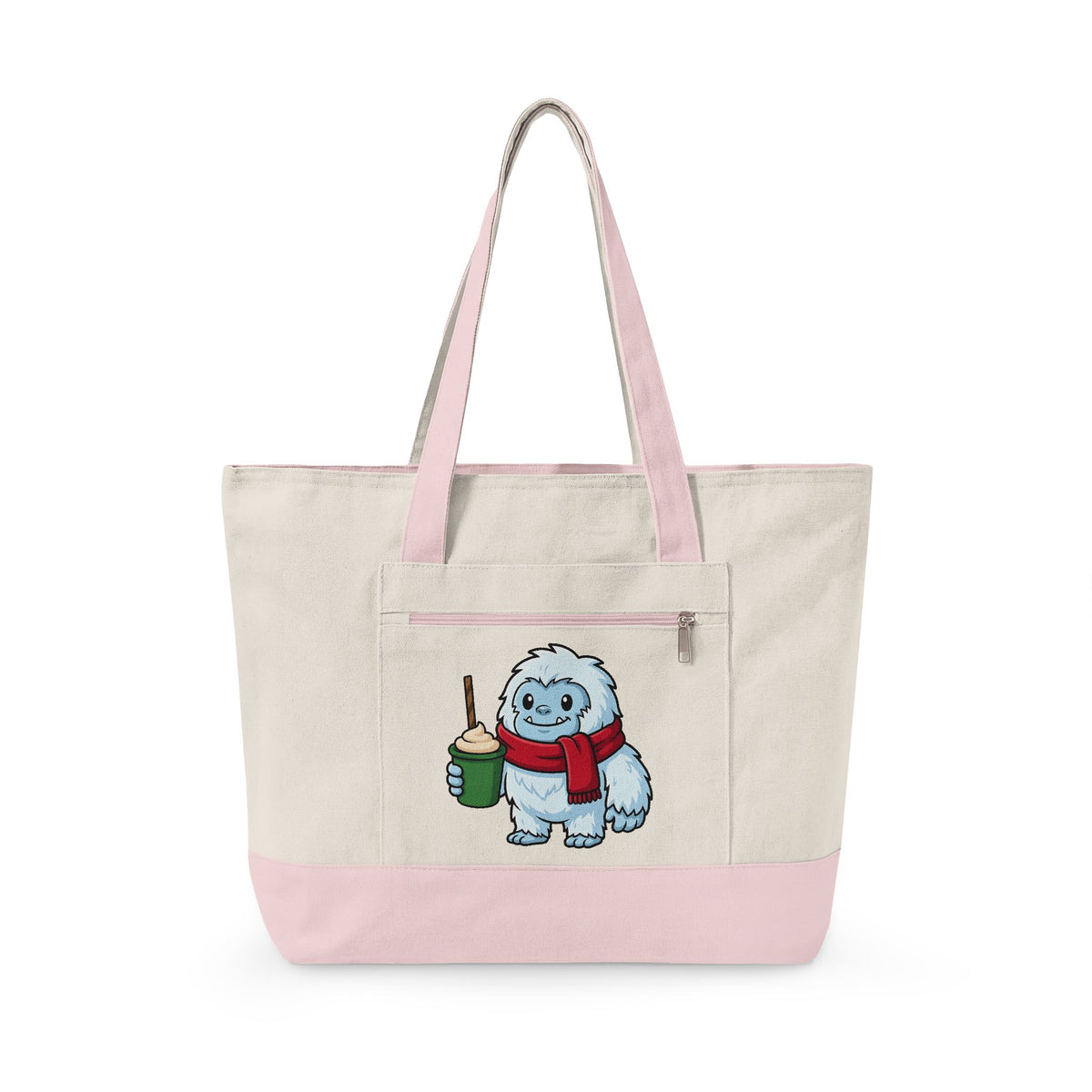 Abominable Snowman Christmas Holiday Gift Comic Yeti Xmas Fan Cartoon Holiday Chibi Tote Bag
