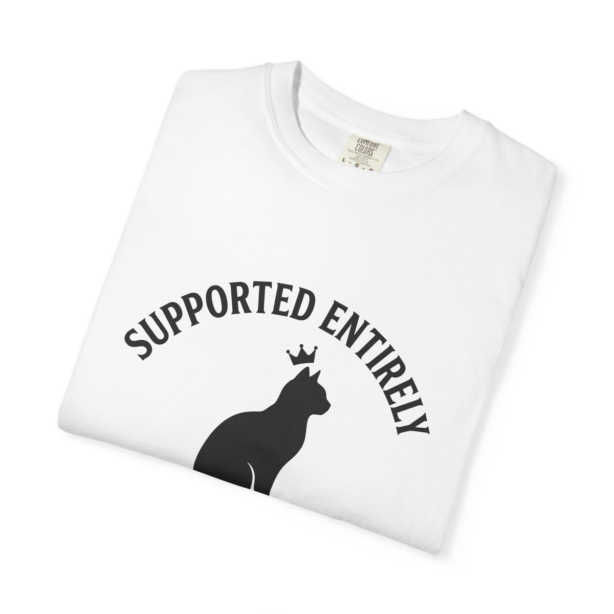 Cat Outline T-Shirt Cat Animal Gift Women Simple T-Shirt Kitten T-Shirt Cat Fan Feline T-Shirt Creature Graphic Retro Tiara T-Shirt