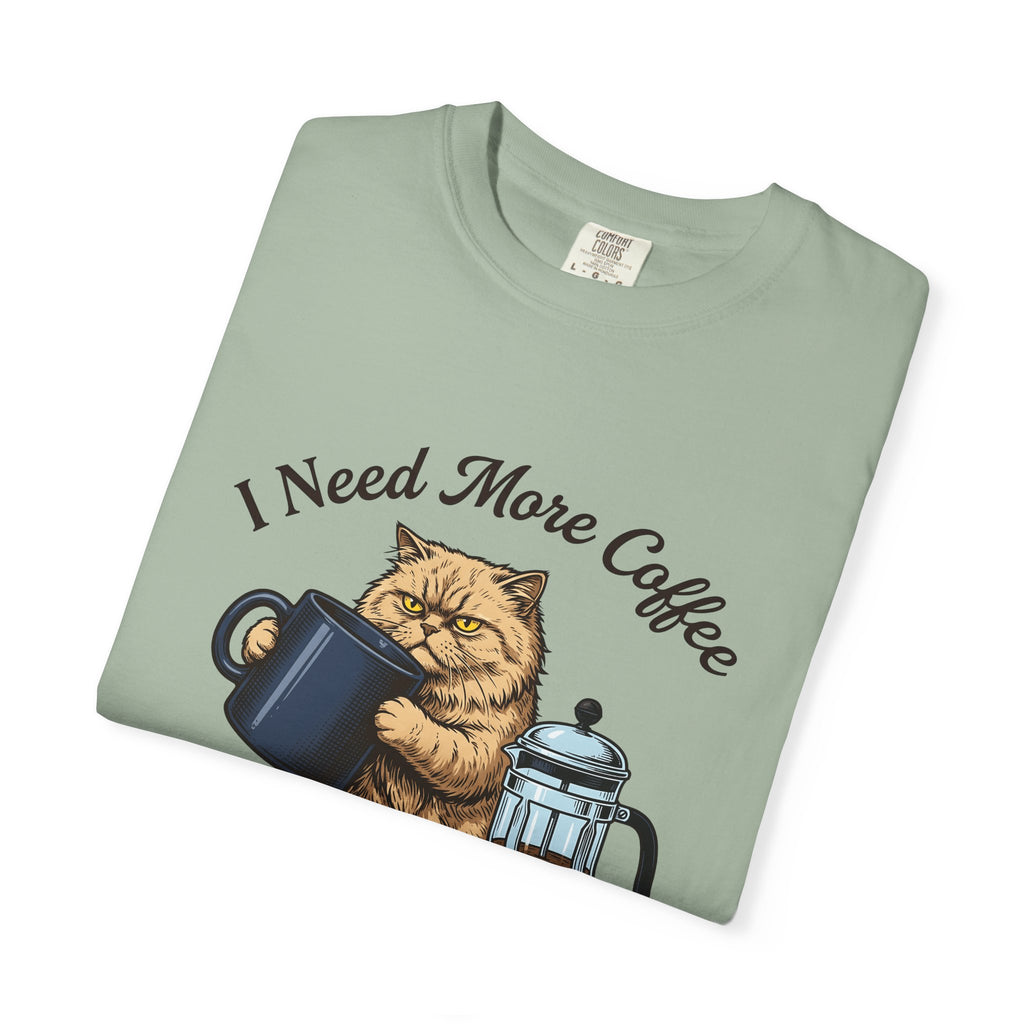 Cranky Cat T-Shirt Cat Latte Gift Women Old School T-Shirt Grumpy Cat T-Shirt Cat Fan Feline T-Shirt Coffee Graphic Doodle T-Shirt T-Shirt