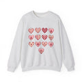 Love Heart Sweatshirt Boho Chic Romance Gift Women Tribal Sweatshirt Heart Sweatshirt Bohemian Enthusiast Tribal Sweatshirt Valentine Graphic Old School Bloom