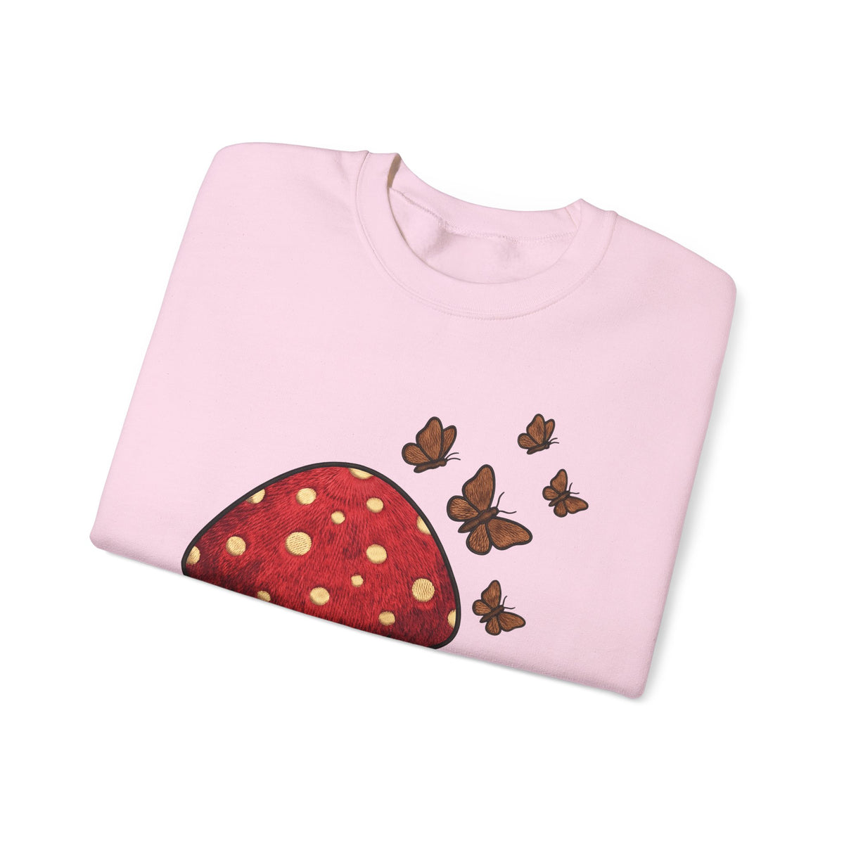 Shroom Sweatshirt Boho Chic Environment Gift Women Applique Sweatshirt Mushroom Sweatshirt Hippie Fan Embroidered Sweatshirt Eco Graphic Old-Fashioned