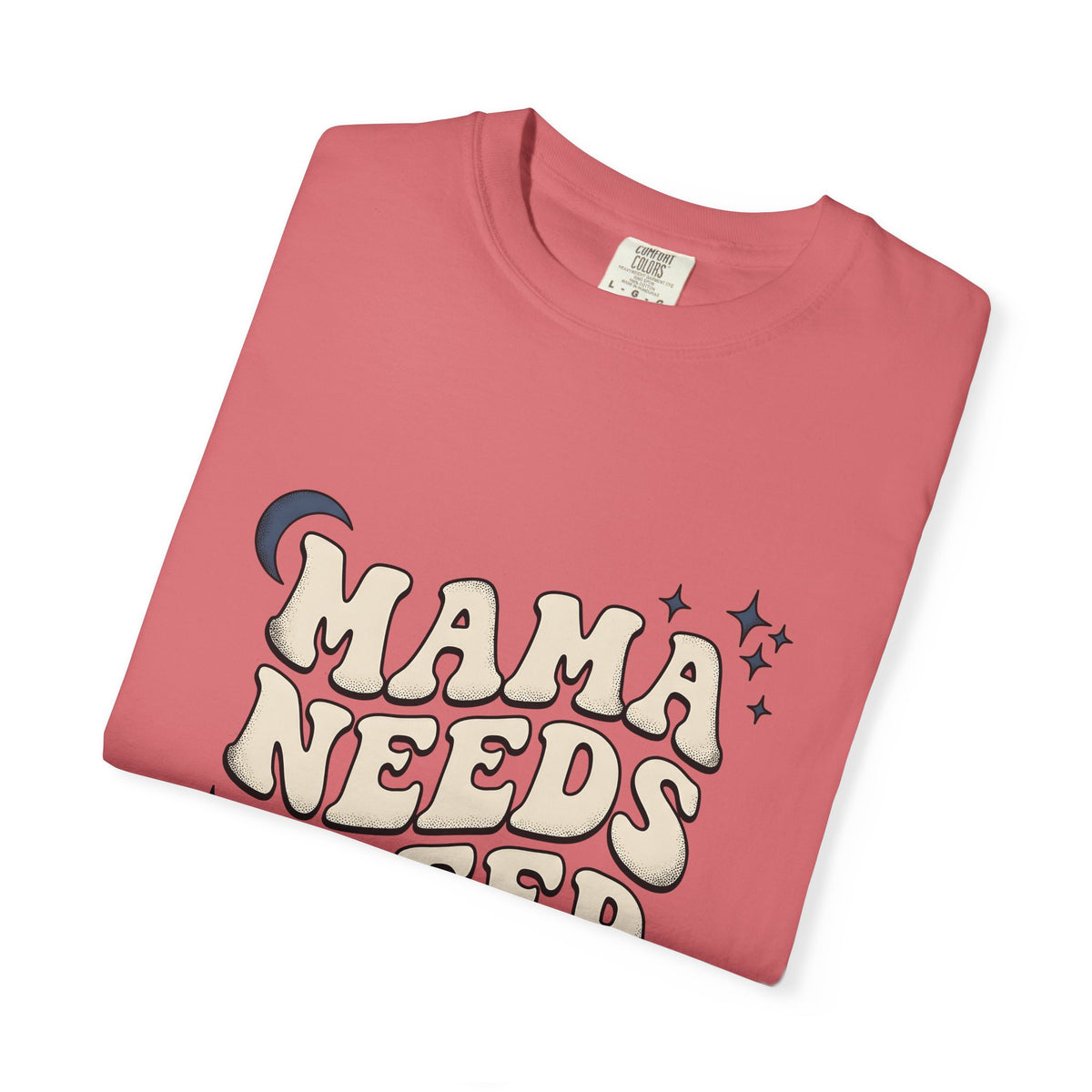 Large Bubble Text T-Shirt Moms Pajamas Gift Women Throwback T-Shirt Bubble Letter T-Shirt Motherhood Fan Retro Style T-Shirt Sleepwear Graphic