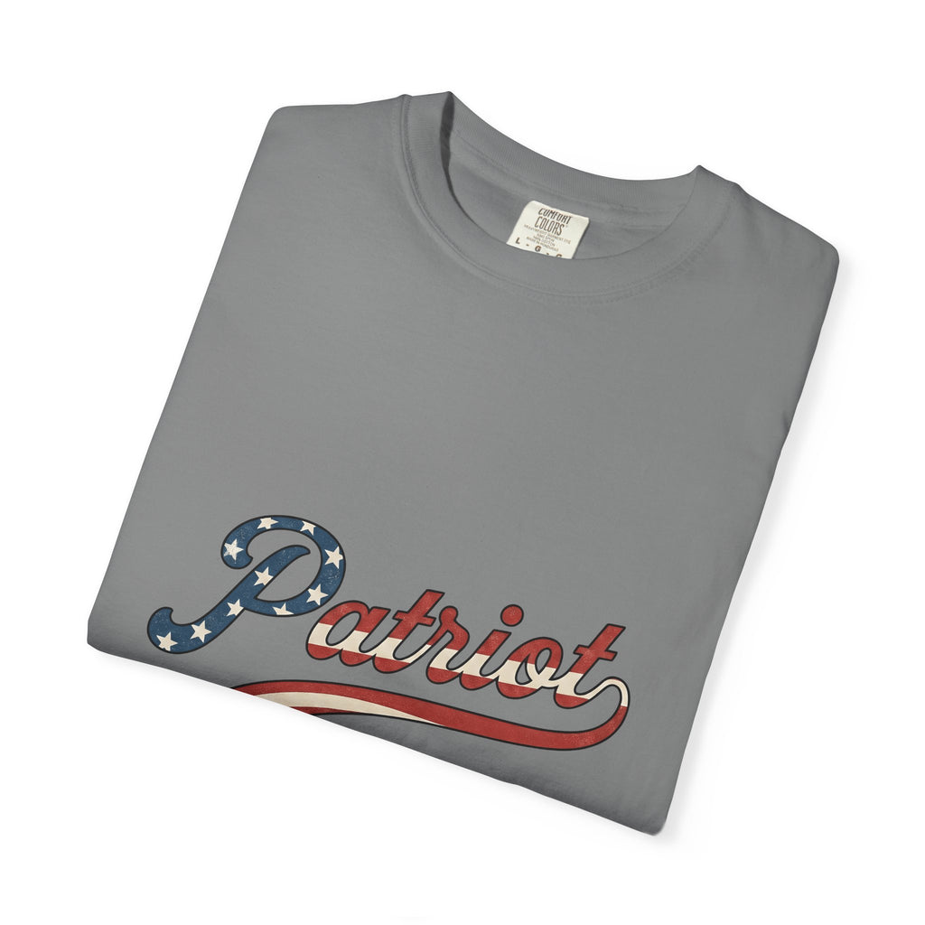 Patriotic Text 4Th Of July Freedom Gift Retro American Text Independence Day Enthusiast Vintage T-Shirt
