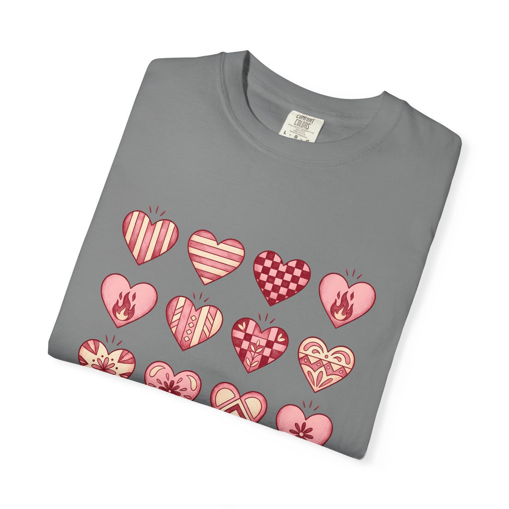 Love Heart T-Shirt Boho Chic Romance Gift Women Tribal T-Shirt Heart T-Shirt Bohemian Enthusiast Tribal T-Shirt Valentine Graphic Old School Bloom
