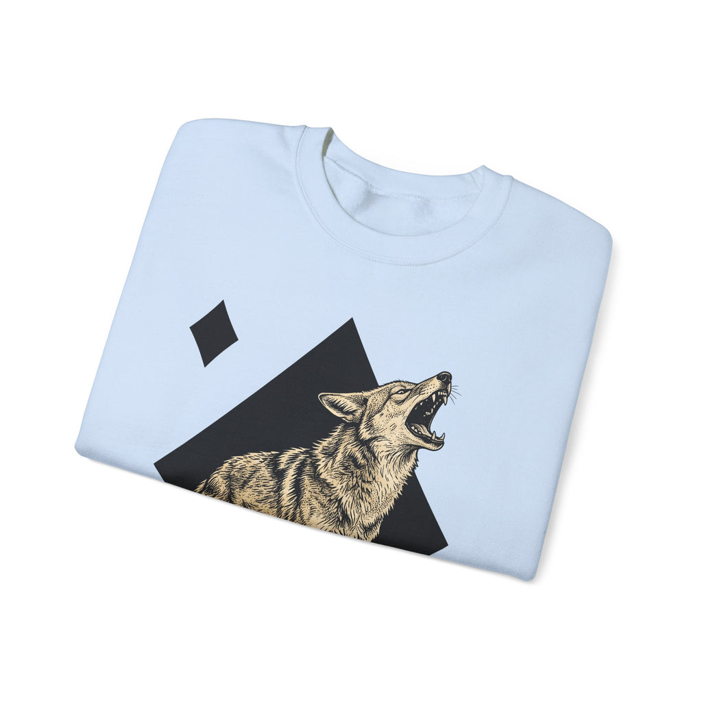 Howling Wolf Sweatshirt Wolf Pets Gift Women Sketch Sweatshirt Gray Wolf Sweatshirt Wolf Fan Canine Graphic Sweatshirt Hand Drawn Shape Sweatshirt