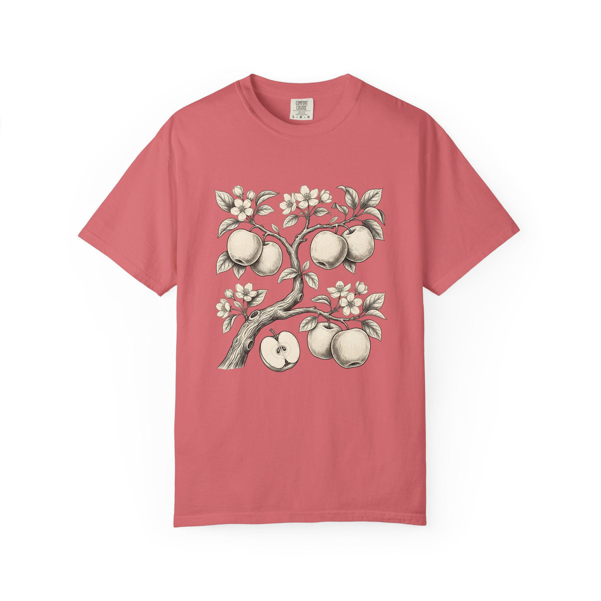 Apple Tree T-Shirt Cottagecore Nature Gift Women Botanical T-Shirt Apple T-Shirt Rustic Fan Floral T-Shirt Environmental Graphic Vintage Blossom