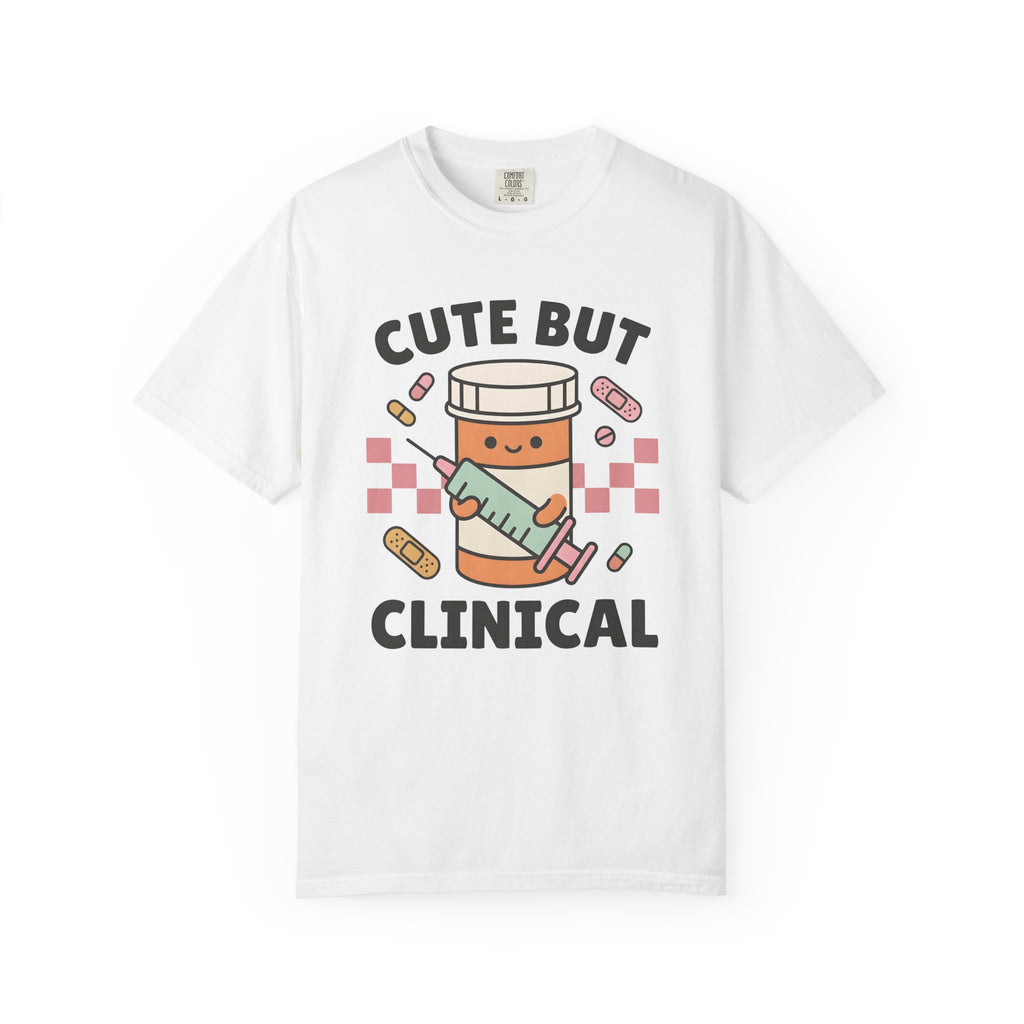 Pill Bottle Syringe T-Shirt Nurses Medical Gift Women Kawaii T-Shirt Medication T-Shirt Nurse Enthusiast Cute T-Shirt Healthcare Graphic Cartoon