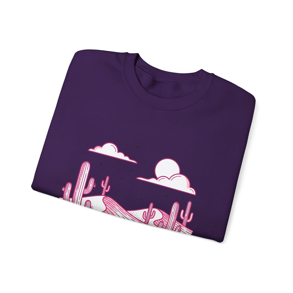 Desert Plant Desert Wilderness Gift Modern Cactus Desert Fan Succulent Wilderness Line Sweatshirt