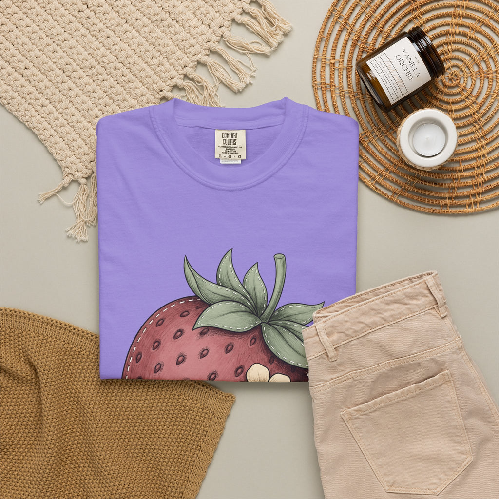 Strawberry Design T-Shirt Moms Harvest Gift Women Garden T-Shirt Fruit T-Sh