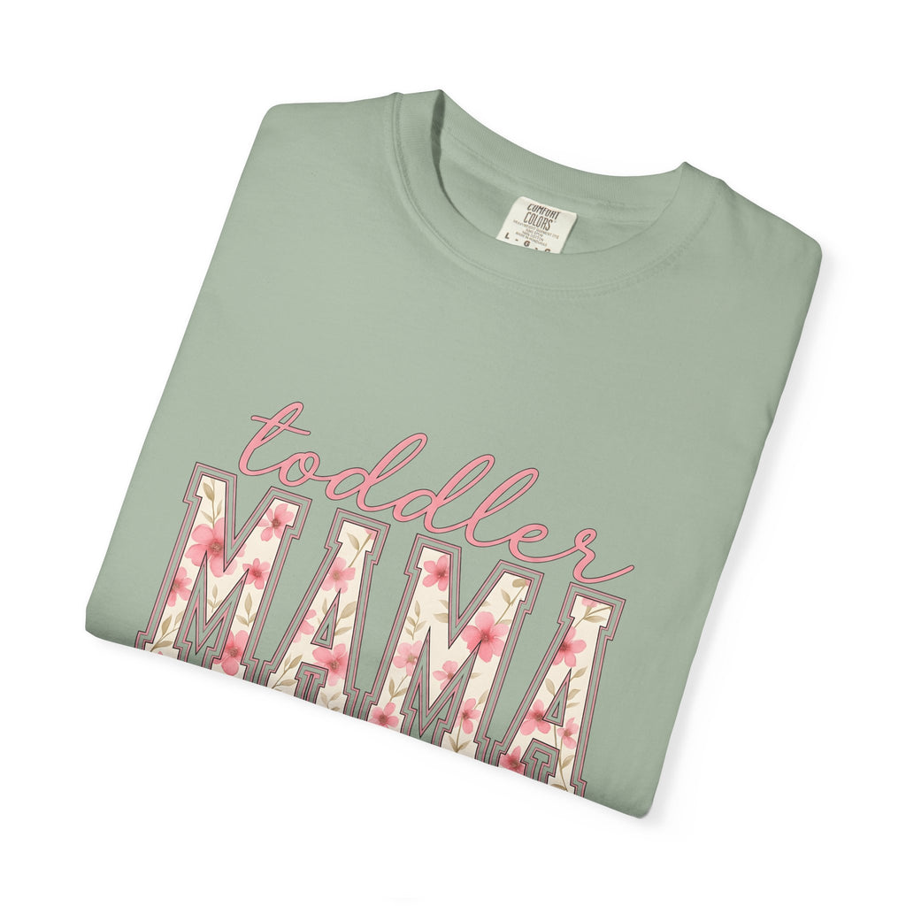 Blossom Letters T-Shirt Moms Bouquet Gift Women Elegant T-Shirt Alphabet Typography T-Shirt Motherhood Fan Artistic T-Shirt Floral Graphic Classic