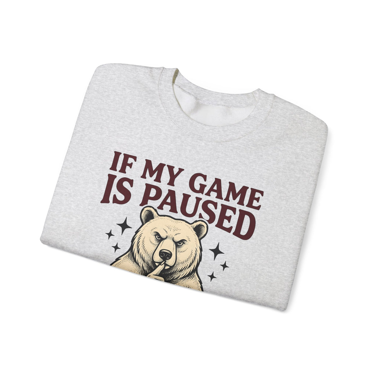 Gamer Bear Gaming Creature Gift Cartoon Teddy Gamer Fan Comic Creature Old School Controller Sweatshirt