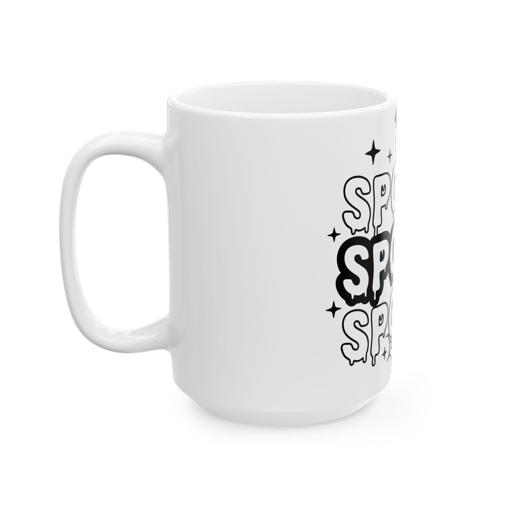 Spirit Design Mug Halloween Thriller Gift Women Modern Mug Spirituality Mug Horror Fan Abstract Mug Suspense Graphic Vintage Web