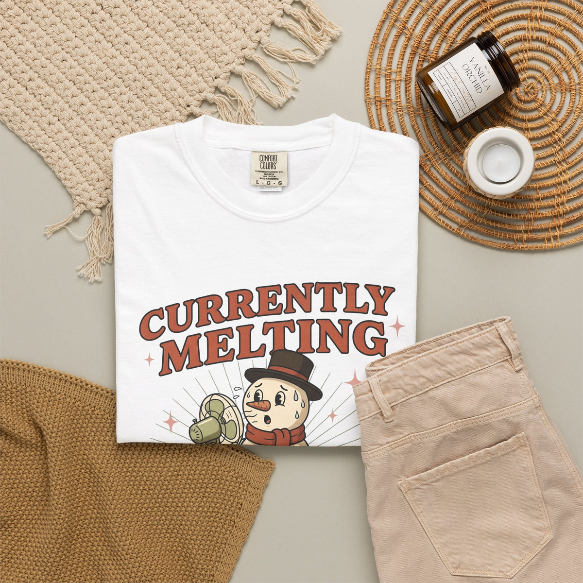 Snowman Fan T-Shirt Christmas Humor Gift Women Cartoon T-Shirt Frosty T-Shirt Xmas Fan Toon T-Shirt Funny Graphic Vintage Hat T-Shirt