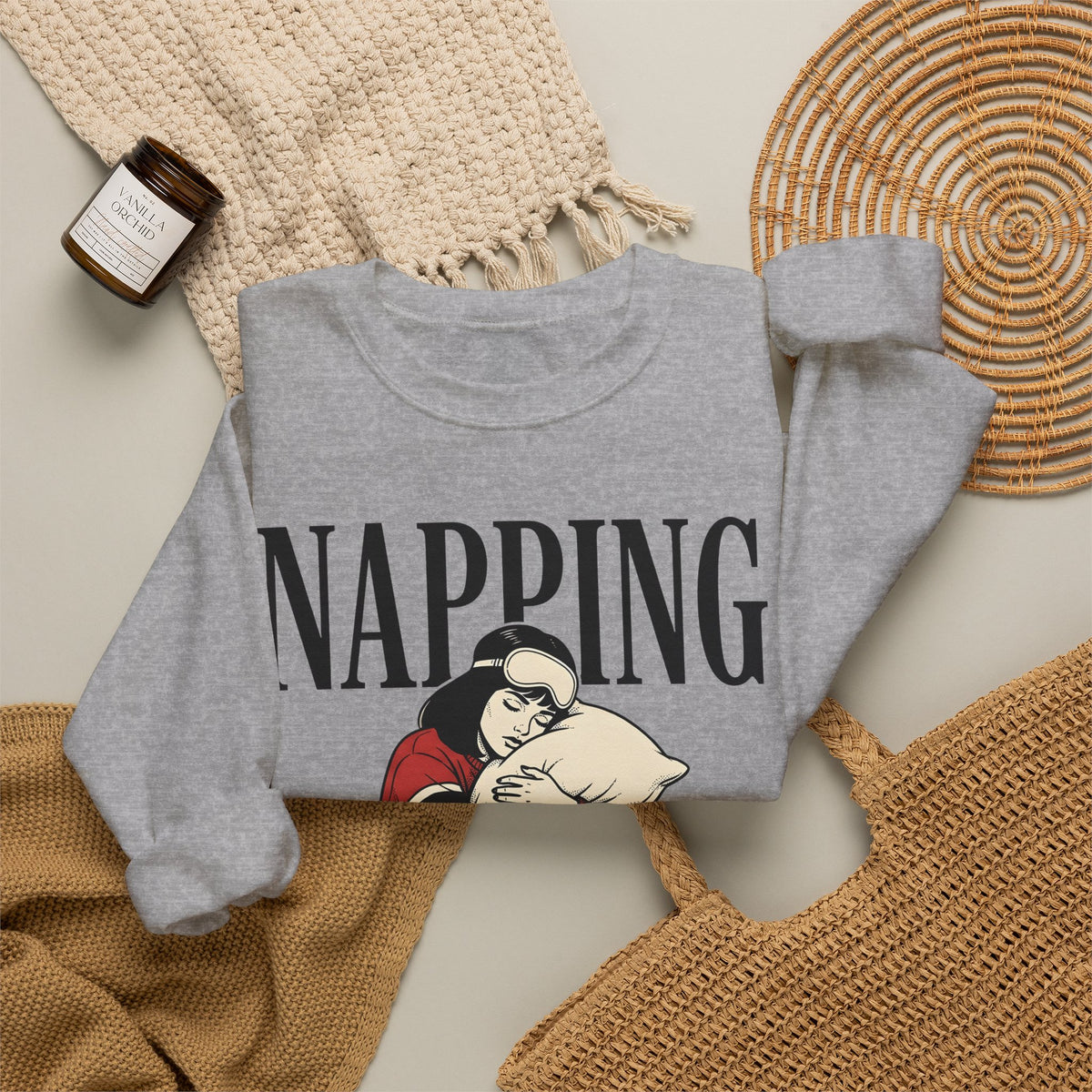 Girl Sweatshirt Sweatshirt Funny Sleep Gift Women Comic Sweatshirt Plushie Sweatshirt Humor Fan Cartoon Sweatshirt Slumber Graphic Retro Alarm Clock Sweatshirt