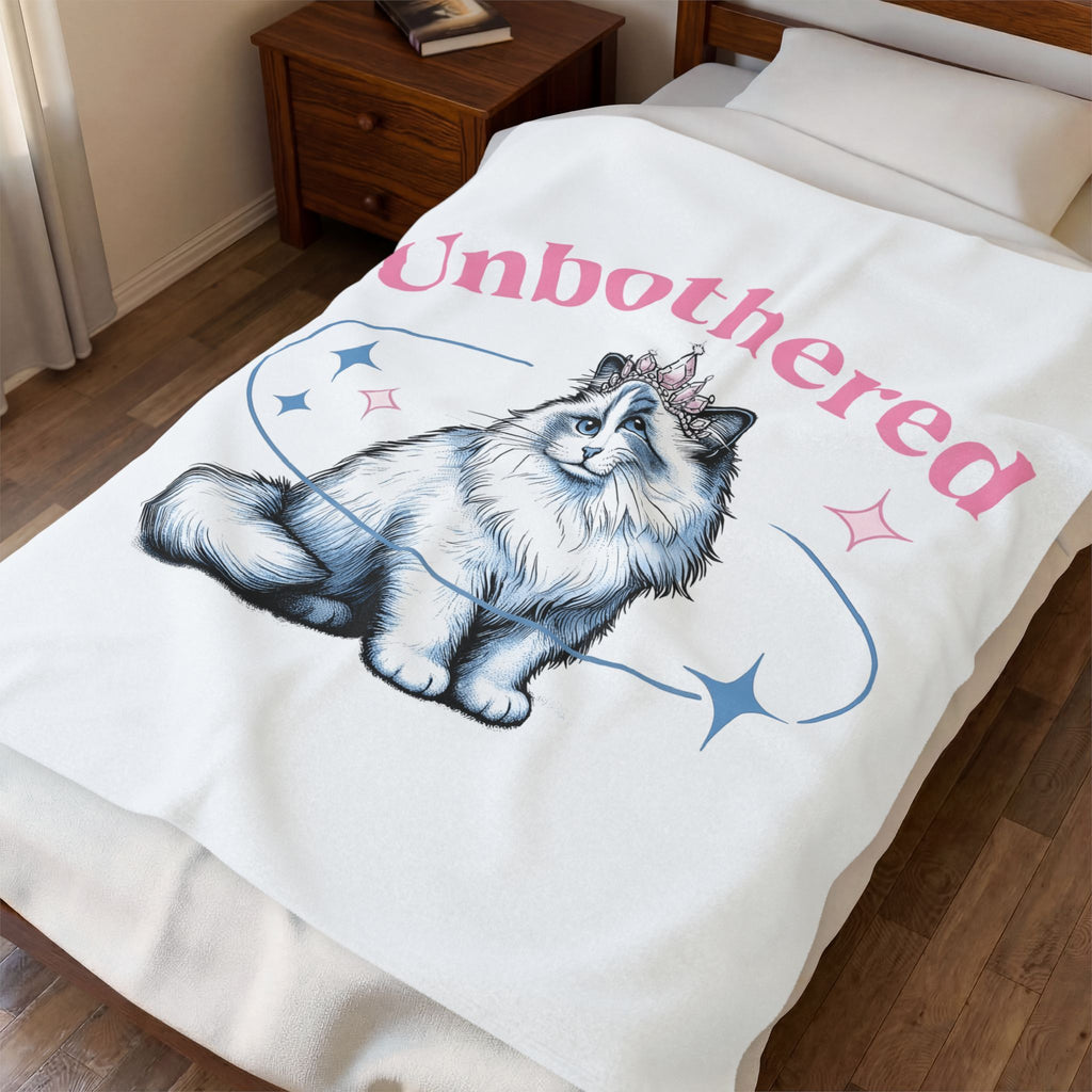 Crowned Cat Blanket Cat Princess Gift Women Trending Blanket Kitty Blanket Cat Fan Feline Blanket Royal Graphic Vintage Sparkle Blanket