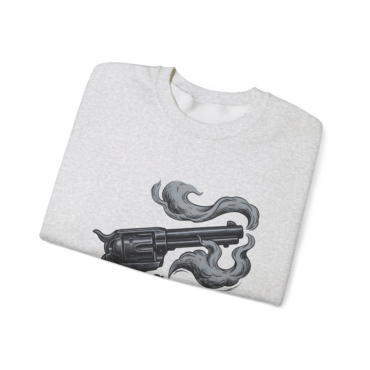 Revolver Gun Sweatshirt Cowgirl Western Gift Women Vintage Sweatshirt Handgun Sweatshirt Rodeo Fan Retro Sweatshirt Cowboy Graphic Hand Drawn Smoke Sweatshirt
