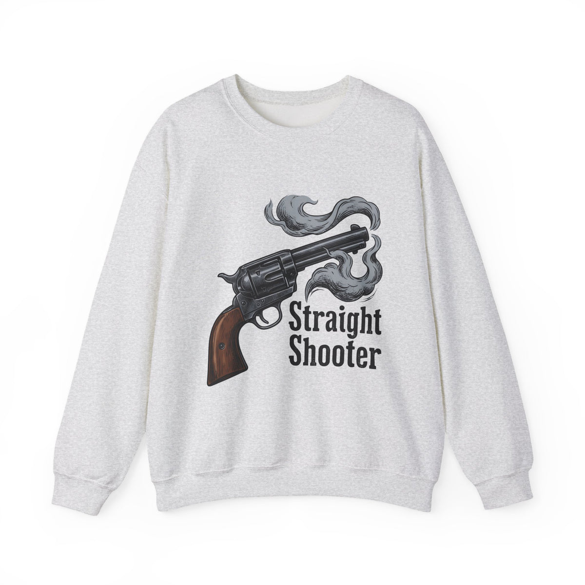 Revolver Gun Sweatshirt Cowgirl Western Gift Women Vintage Sweatshirt Handgun Sweatshirt Rodeo Fan Retro Sweatshirt Cowboy Graphic Hand Drawn Smoke Sweatshirt