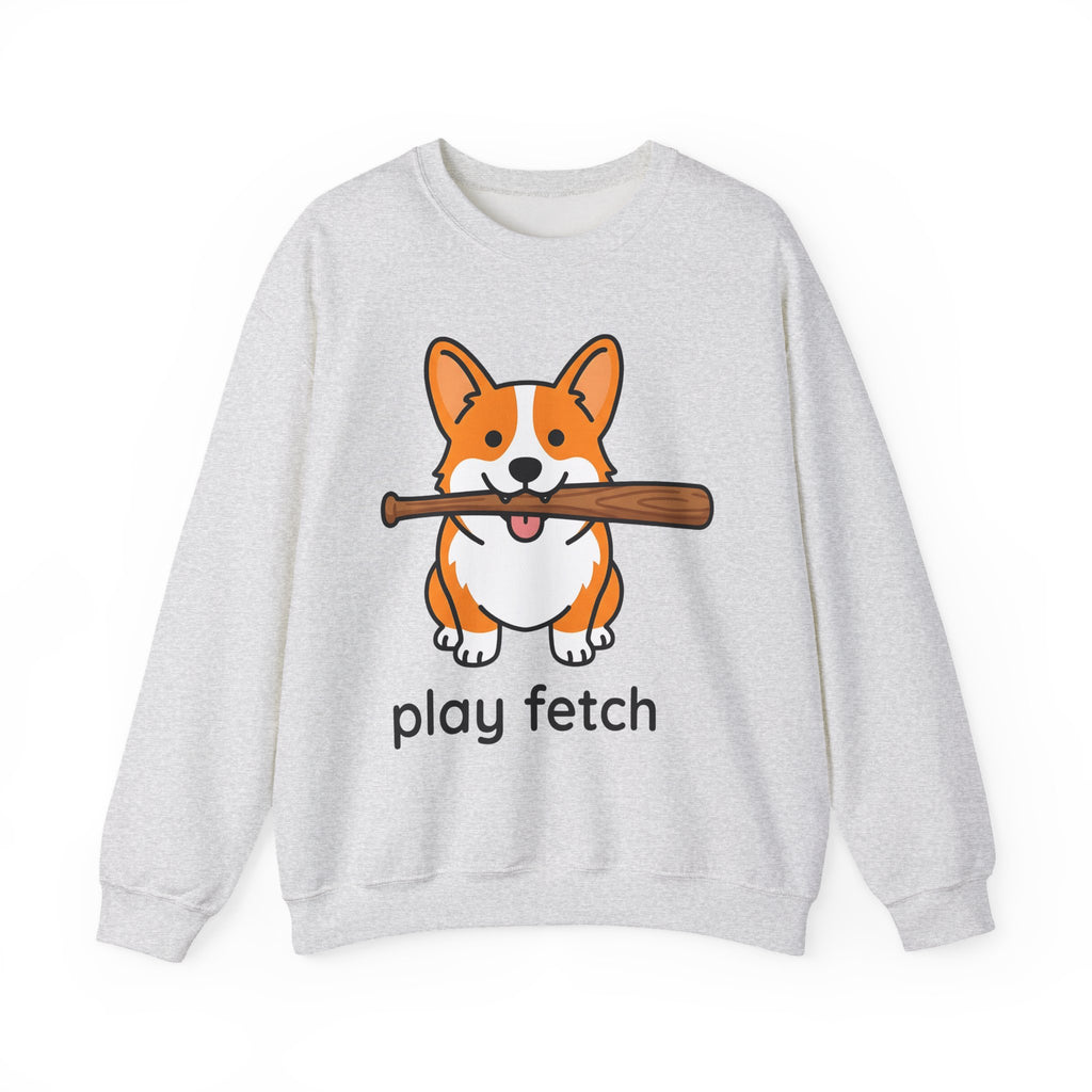 Corgi Pet Sweatshirt Dog Funny Gift Women Animation Sweatshirt Puppy Sweatshirt Dog Fan Cartoon Sweatshirt Humor Graphic Manga Bat Ball Sweatshirt