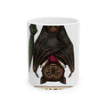 Bat Clipart Mug Funny Creature Gift Women Doodle Mug Bat Mug Humor Fan Cartoon Mug Beast Graphic Classic Parasol Mug