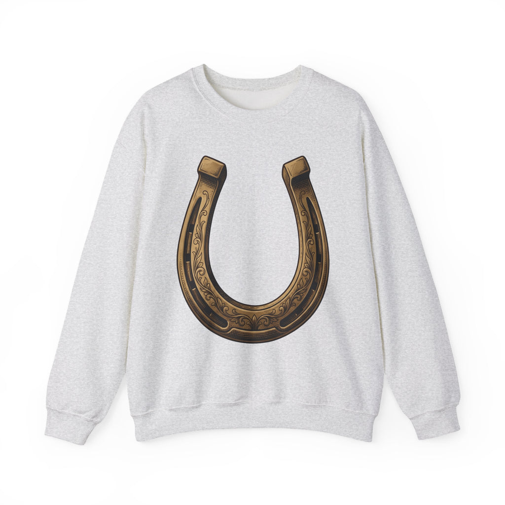 Horseshoe Sweatshirt Cowgirl Farm Gift Women Cowboy Sweatshirt Shoe Sweatshirt Rodeo Fan Western Sweatshirt Ranch Graphic Retro Flower Sweatshirt