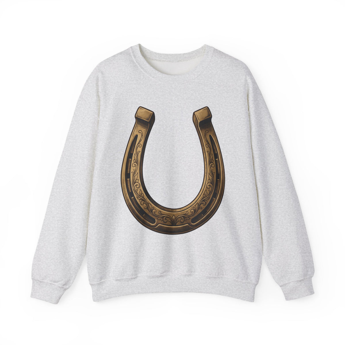 Horseshoe Sweatshirt Cowgirl Farm Gift Women Cowboy Sweatshirt Shoe Sweatshirt Rodeo Fan Western Sweatshirt Ranch Graphic Retro Flower Sweatshirt