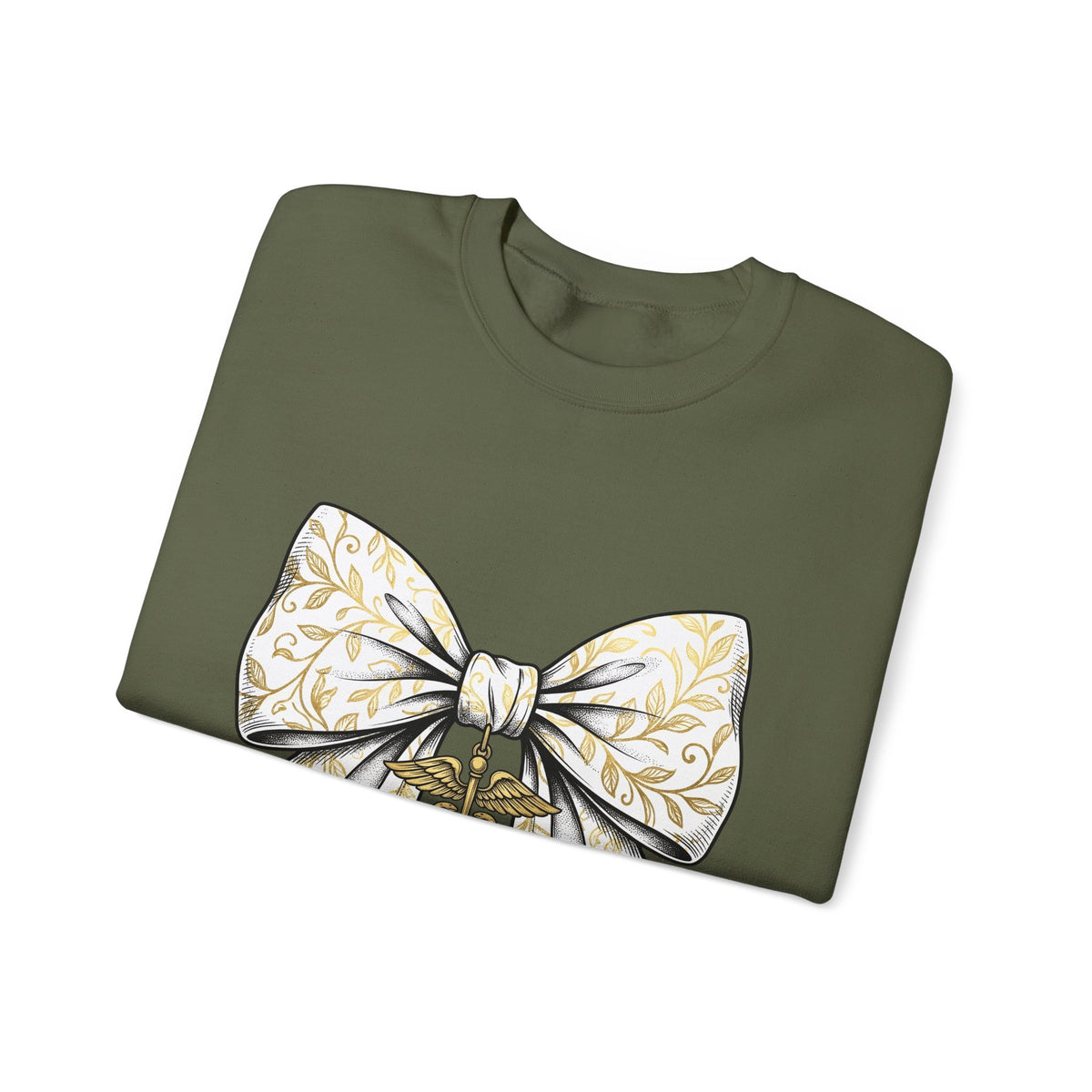 Medical Bow Sweatshirt Nurses Healthcare Gift Women Botanical Sweatshirt Medical Bow Tie Sweatshirt Nurse Enthusiast Botanical Illustration Medical Graphic