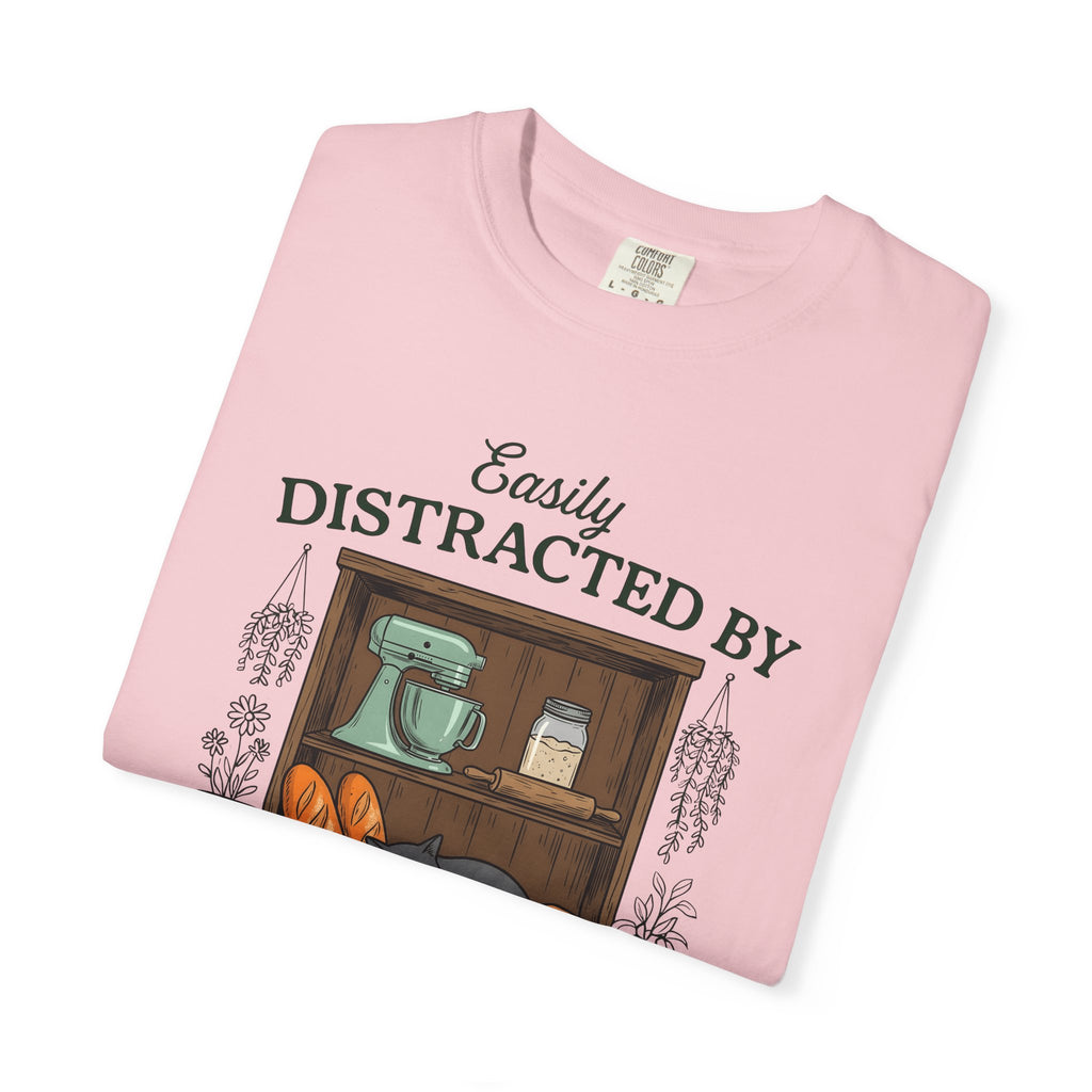 Feline Loaf T-Shirt Cat Bread Gift Women Sketch T-Shirt Cat T-Shirt Cat Fan Kitten T-Shirt Bakery Graphic Retro Pastry T-Shirt