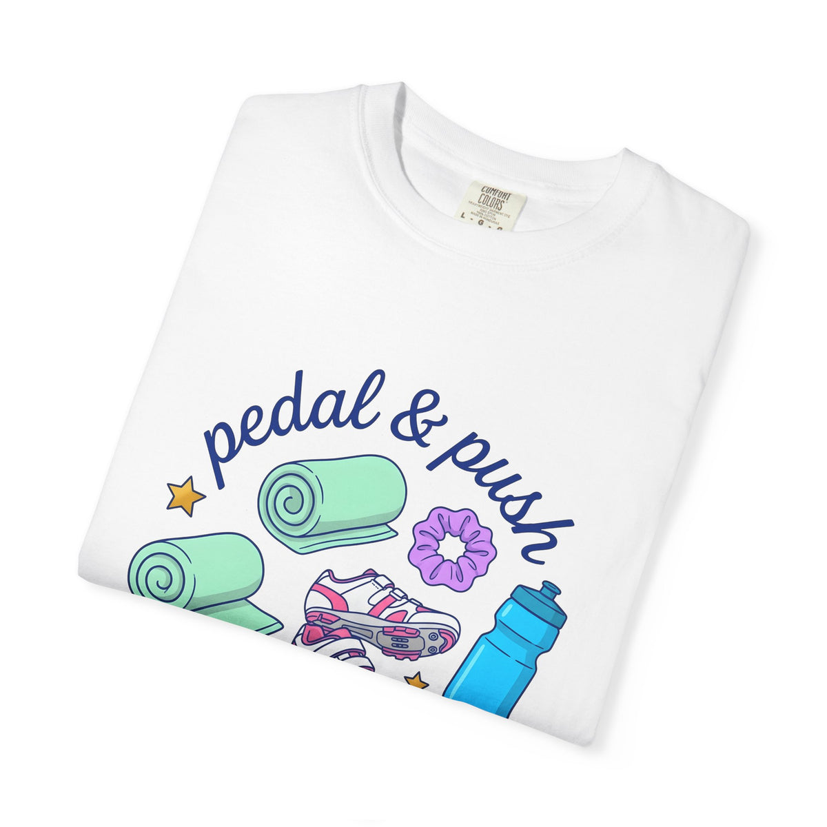 Bike Outfit T-Shirt Sports Exercise Gift Women Toon T-Shirt Cycling T-Shirt Athlete Enthusiast Cartoon T-Shirt Fitness Graphic Old School Gym Mat