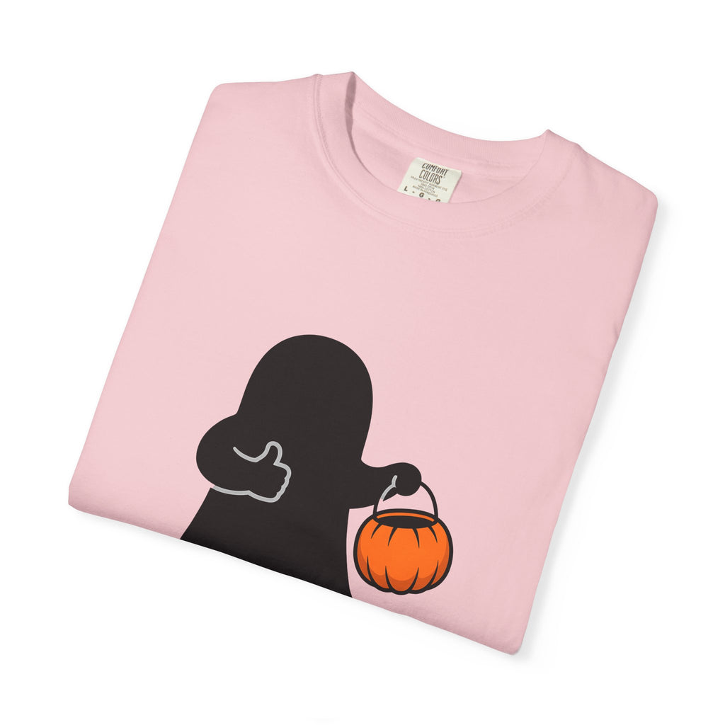 Ghost Halloween Satire Gift Specter Horror Fan Spooky Parody Plain Halloween T-Shirt