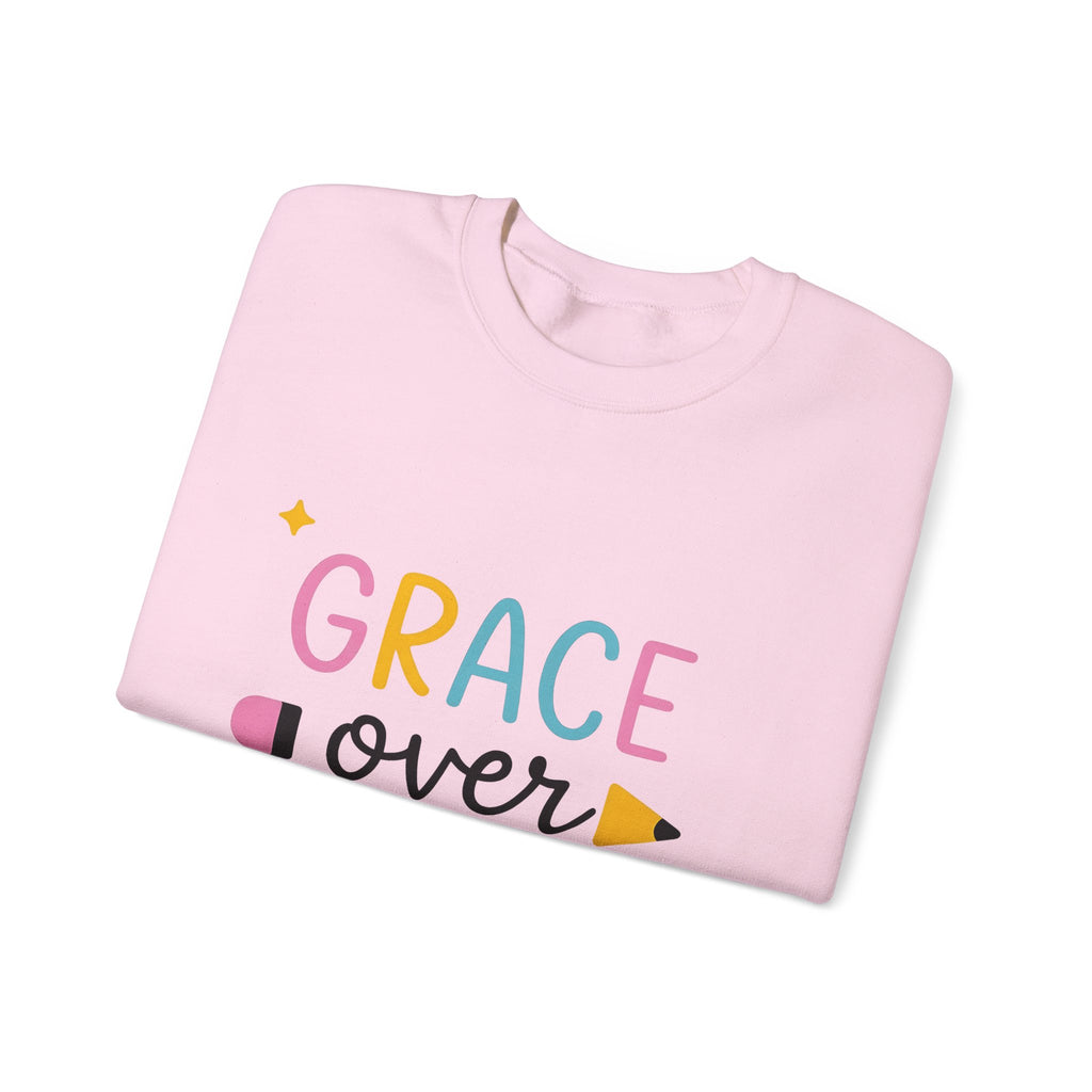 Pencil Graphic Sweatshirt Teachers School Gift Women Playful Sweatshirt Illustration Sweatshirt Educator Enthusiast Whimsical Sweatshirt Classroom Graphic
