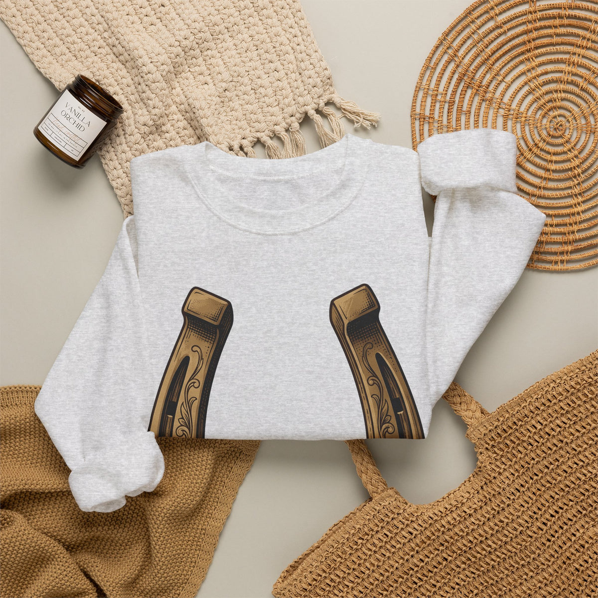 Horseshoe Sweatshirt Cowgirl Farm Gift Women Cowboy Sweatshirt Shoe Sweatshirt Rodeo Fan Western Sweatshirt Ranch Graphic Retro Flower Sweatshirt