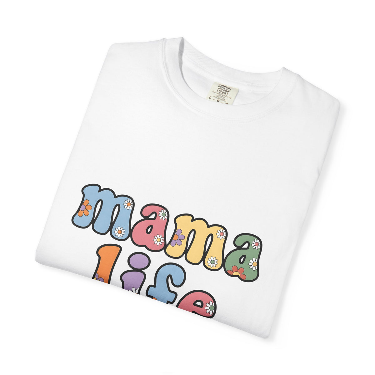 Bloom Typography T-Shirt Moms Relatives Gift Women Boho T-Shirt Typography T-Shirt Motherhood Enthusiast Bohemian T-Shirt Family Graphic Classic