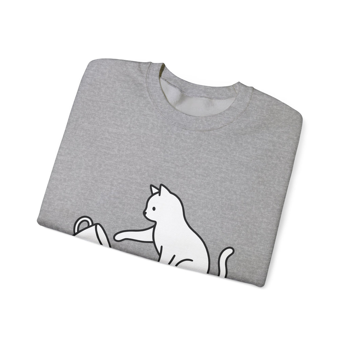 Cat Sweatshirt Cat Joke Gift Women Simple Sweatshirt Kitten Sweatshirt Feline Fan Cat Sweatshirt Humor Graphic Sketch Sweatshirt Sweatshirt
