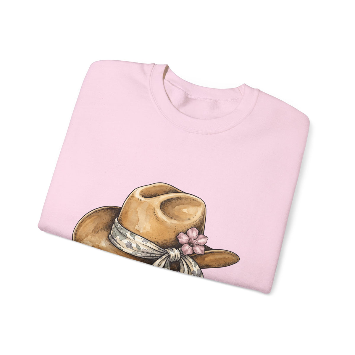 Country Hat Sweatshirt Cowgirl Outback Gift Women Tribal Sweatshirt Cowboy Hat Sweatshirt Rodeo Fan Cowgirl Graphic Sweatshirt Folk Flower Kerchief Sweatshirt