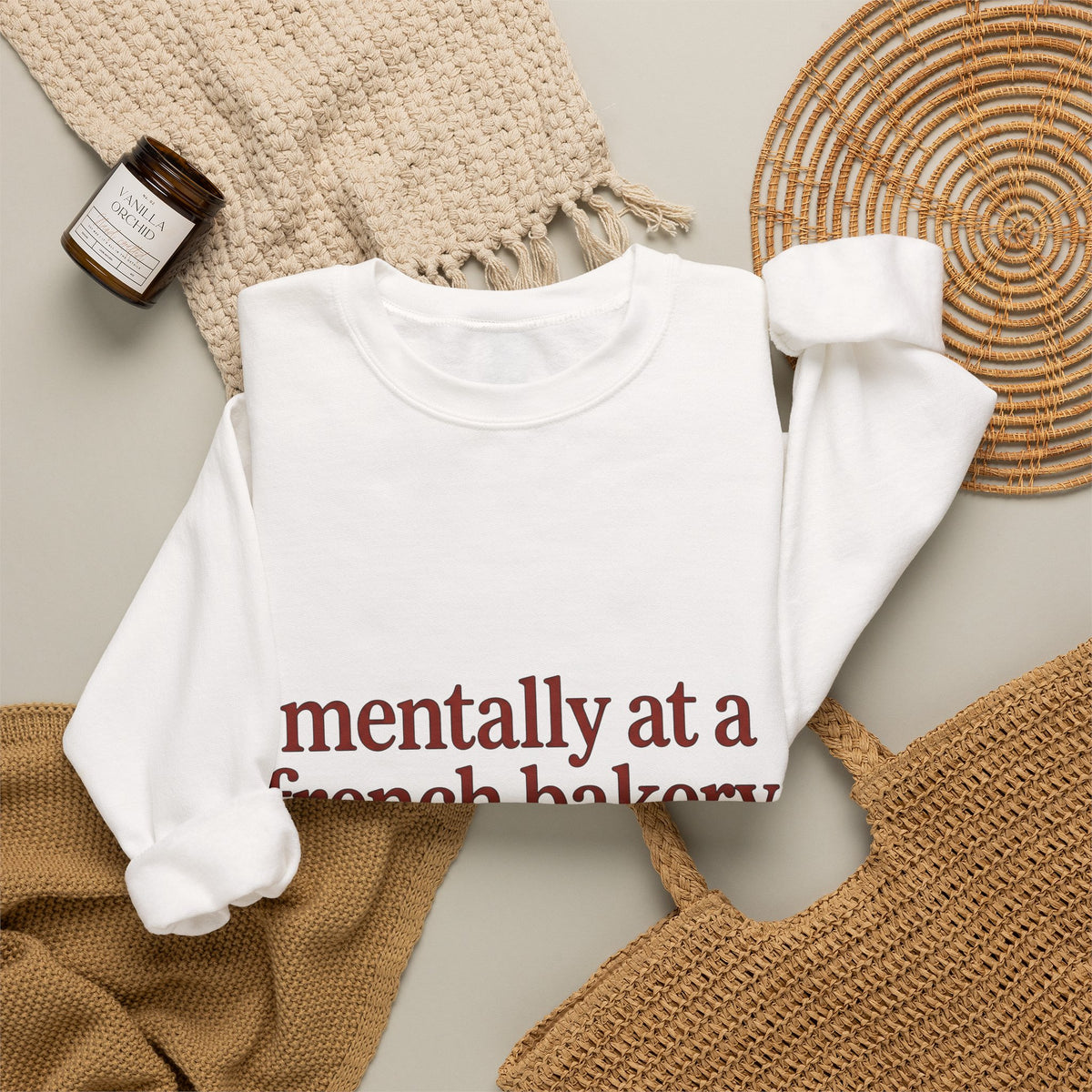 Croissant Drawing Sweatshirt Desserts Snack Gift Women Line Art Sweatshirt Pastry Sweatshirt Dessert Fan Minimalist Sweatshirt Munchie Graphic Hand Drawn Baked