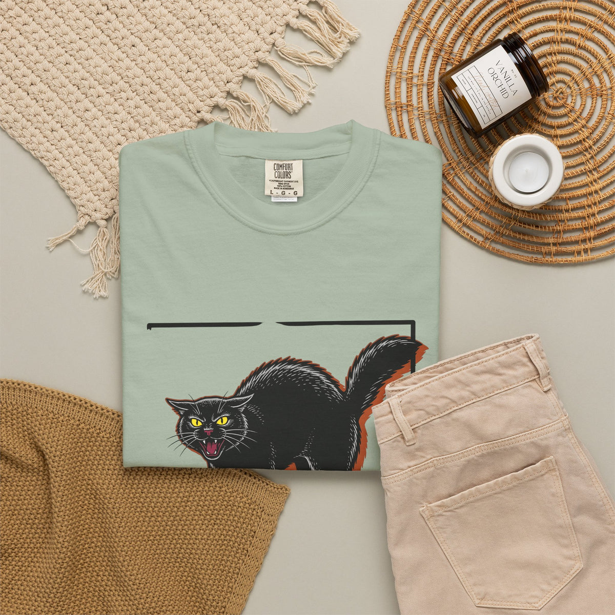 Ebony Cat Cat Event Gift Clean Black Cat Feline Fan Minimalist Party Aged Shining T-Shirt
