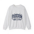 Patriotic Text Sweatshirt America Independence Gift Women Collegiate Sweatshirt Typography Sweatshirt American Fan Patriotic Sweatshirt Liberty Graphic Vintage