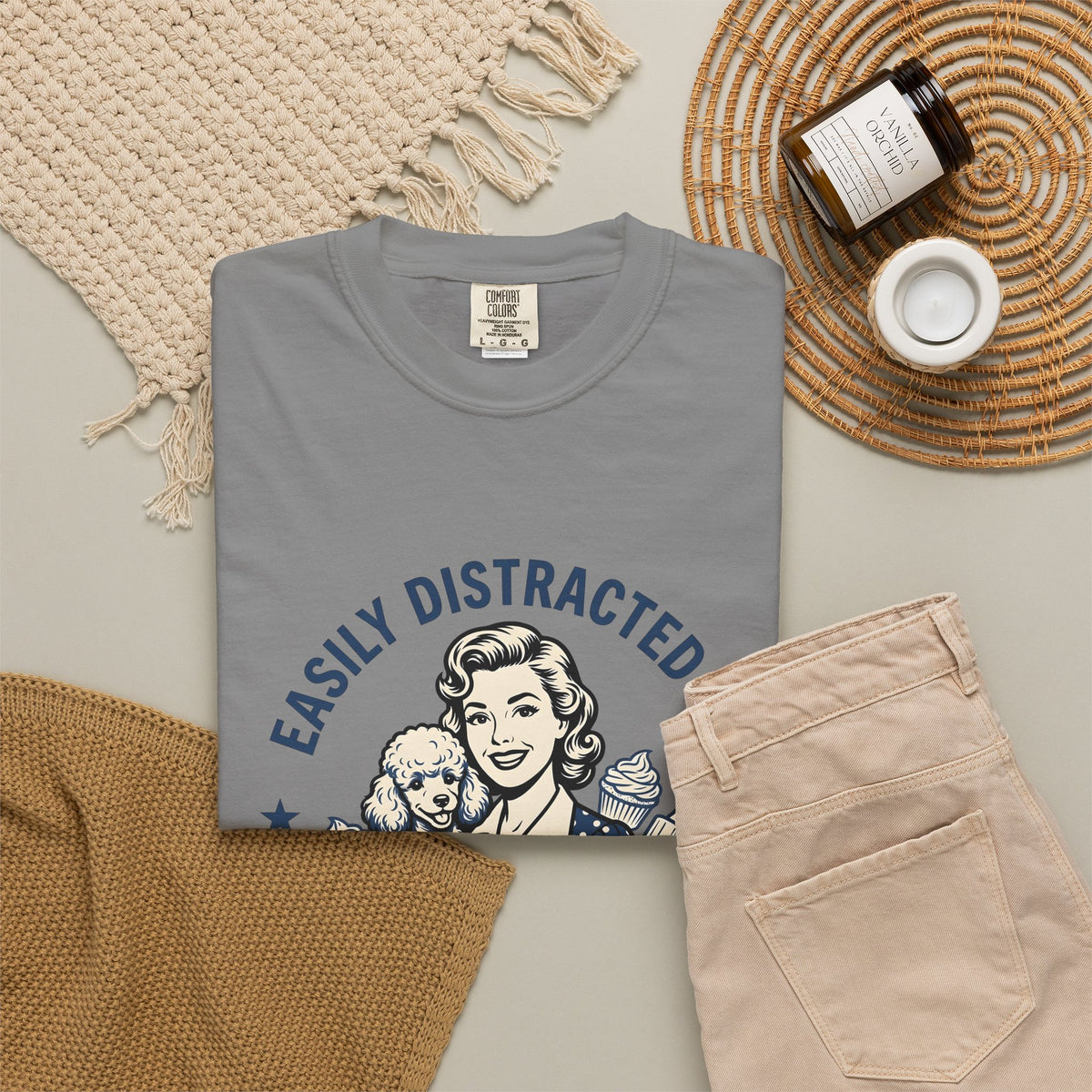 Lady Pup T-Shirt Dog Confectionery Gift Women Traditional T-Shirt Puppy T-Shirt Dog Fan Canine T-Shirt Candy Graphic Timeless Treats T-Shirt
