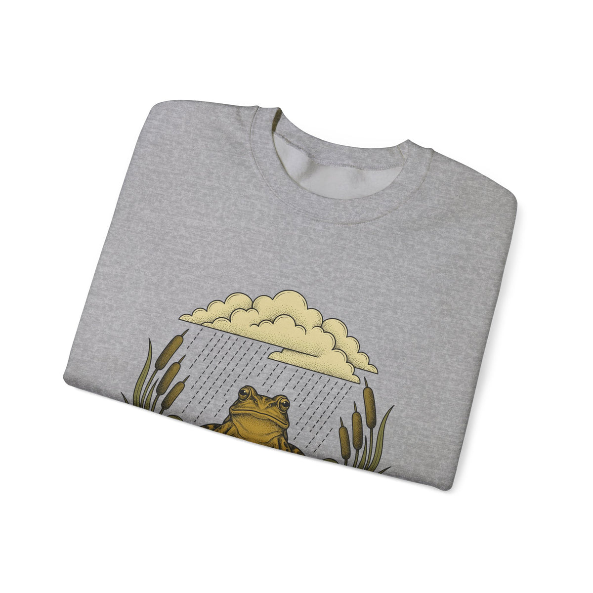 Frog Drawing Sweatshirt Boho Chic Flora Gift Women Garden Sweatshirt Toad Sweatshirt Bohemian Fan Botanical Sweatshirt Floral Graphic Classic Pond Flower